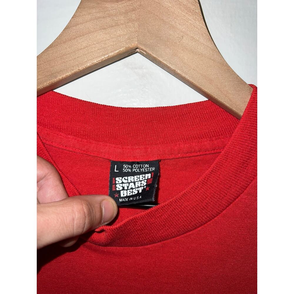 Vintage Kindergarten Shirt Ready For Carver School Red Tee Vtg 90s Medium View 6